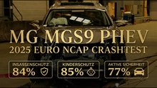 Crashtest MG MGS9 PHEV (2025) – Top oder Flop beim Insassenschutz?
