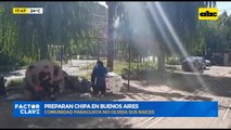 Preparan chipa en tatakua, en Buenos Aires