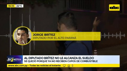 Jorge Brítez pide aumento salarial