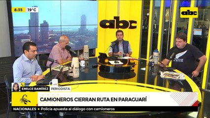 Camioneros bloquean ruta en Paraguarí