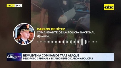 Video: cambios en la Policía de Canindeyú tras ataque