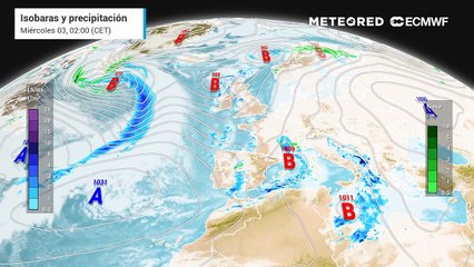 La circulación atlántica se mantendrá en el puente de diciembre