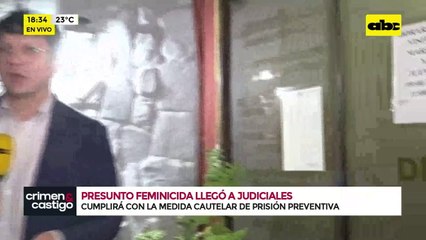 Video: presunto feminicida llegó a Judiciales