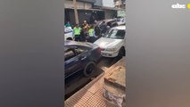 Agentes de PMT y de la Policía Nacional a los golpes en el Este