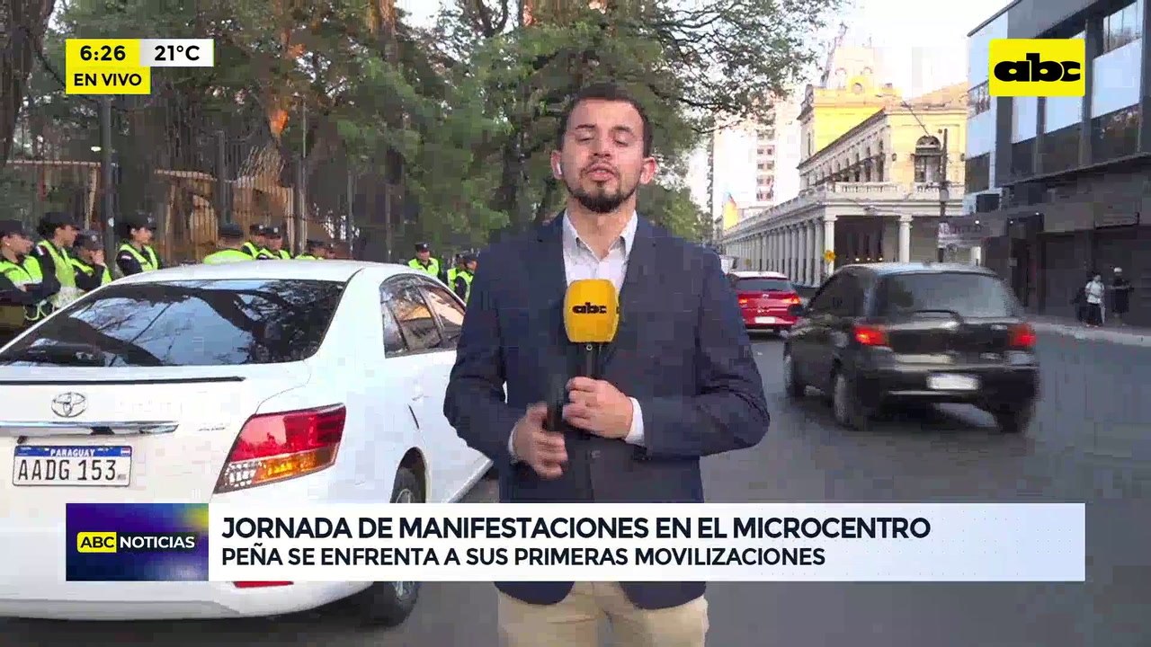 Video: Jornada de protestas en el microcentro
