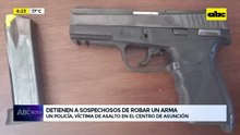 Video: Capturan a sospechosos de robar arma a policía