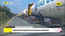 Video: Conflicto por hidrovía y camiones retenidos