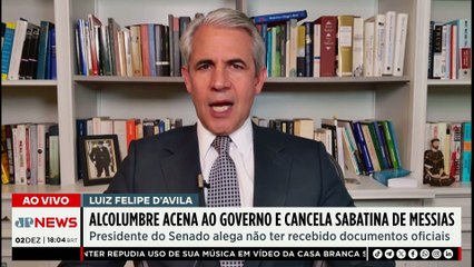 Aceno ao governo? Alcolumbre cancela sabatina de Messias