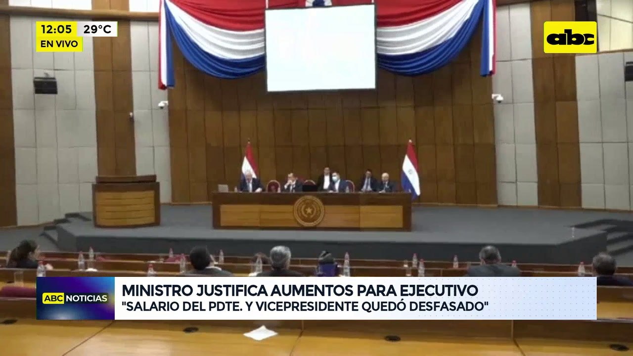 Video:  Ministro justifica aumentos para Ejecutivo