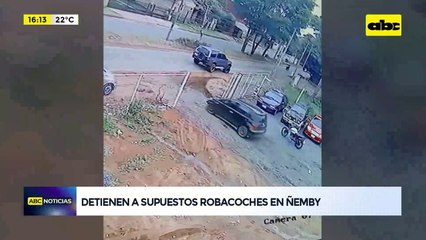 Video: detienen a supuestos robacoches en Ñemby