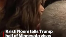 Kristi Noem tells Trump half of Minnesota visas are 'fraudulent'