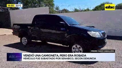 Video: denuncian que Senabico subastó camioneta robada en Brasil