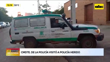 Comandante sobre estado de salud de policía herido