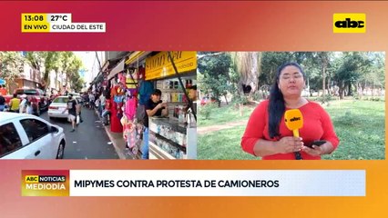 MIPYMES contra protesta de camioneros