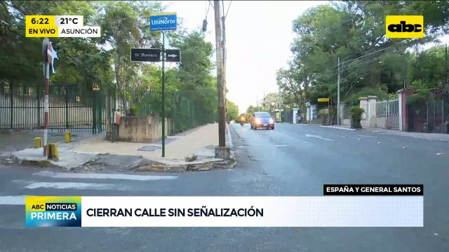 Asunción: Principales avenidas cerradas por obras y sin ninguna señalización