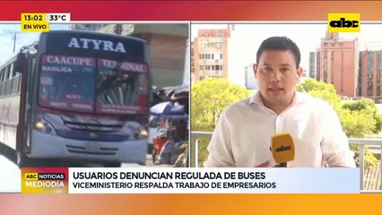 Usuario denuncian regulada de buses