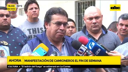 Tregua hasta el lunes entre camioneros y la policía