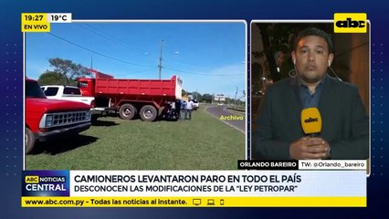 Camioneros levantaron paro en todo el país y afirman desconocer las modificaciones a “Ley Petropar”
