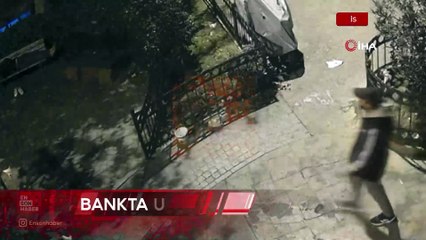 Beyoğlu'nda bankta uyuyan kişinin telefonun çalındığı anlar görüntülendi