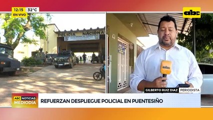 Despliegue policial en Puentesiño