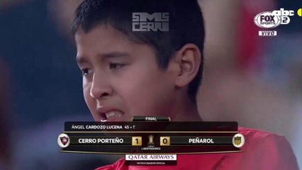 Video viral: El hijo de Juan Patiño tras el triunfo de Cerro Porteño ante Peñarol.