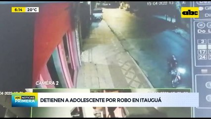 Detienen a adolescente por robo en Itauguá