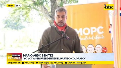 Abdo: yo voy a ser presidente del Partido Colorado