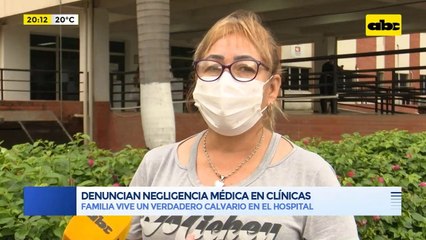 Denuncia de negligencia médica en Clínicas