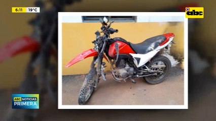 GPS permitió recuperación de moto robada