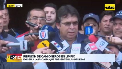 Manifestación de camioneros en las rutas