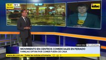 Interesante movimiento en polos comerciales, familias optan por comer fuera de casa