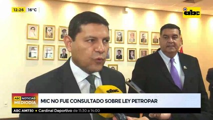 MIC no fue consultado sobre ley de Petropar
