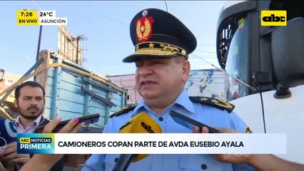 Camioneros se movilizan en Asunción