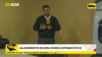 Allanamientos en simultáneos antinarcóticos