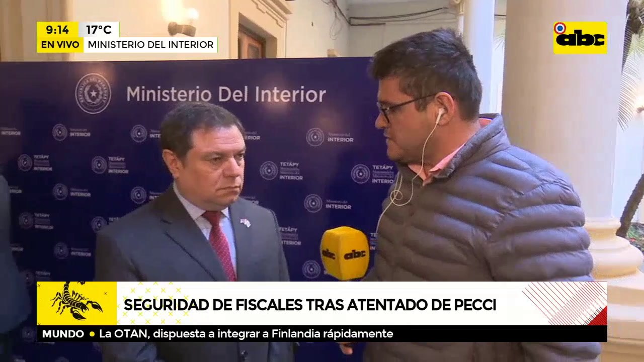 Seguridad de fiscales tras atentado de Pecci