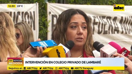 Intervención en colegio privado de Lambaré