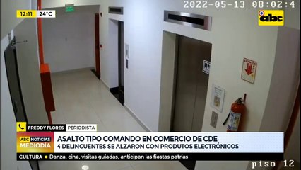 Asalto tipo comando en comercio de CDE