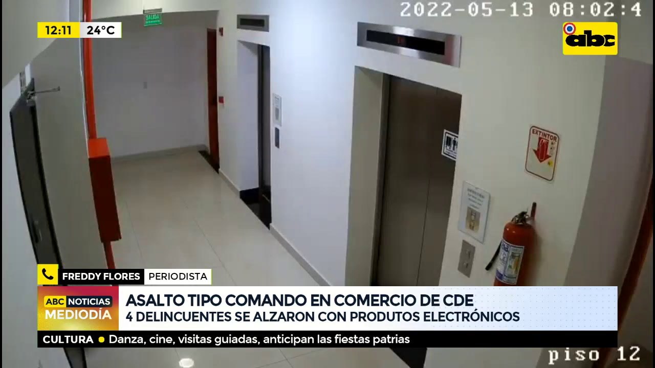 Asalto tipo comando en comercio de CDE