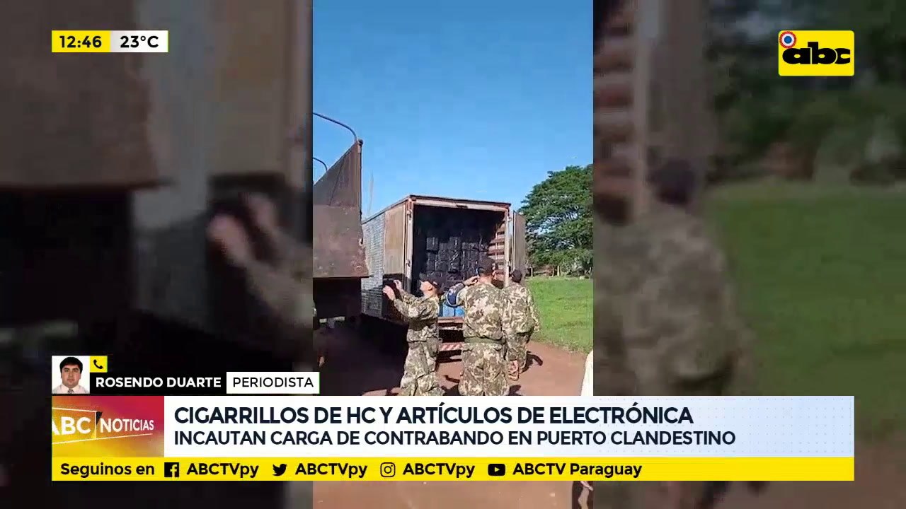 Incautan carga de contrabando en puerto clandestino