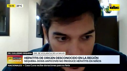 Hepatitis de origen desconocido en la región