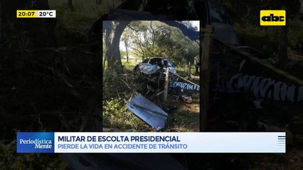 Escolta presidencial muere en accidente de tránsito