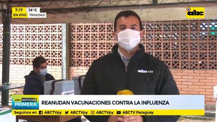 Reanudan vacunaciones contra la influenza