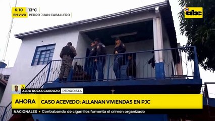 Caso Acevedo: allanan viviendas en PJC