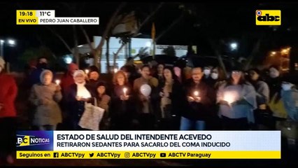 Familiares y amigos de José Carlos Acevedo rezan por la salud del Intendente atentado