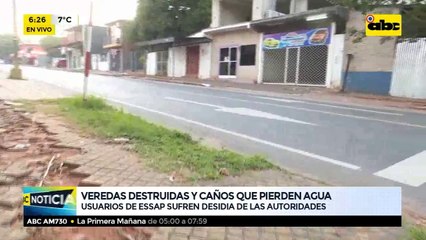 Veredas destruidas y caños que pierden agua
