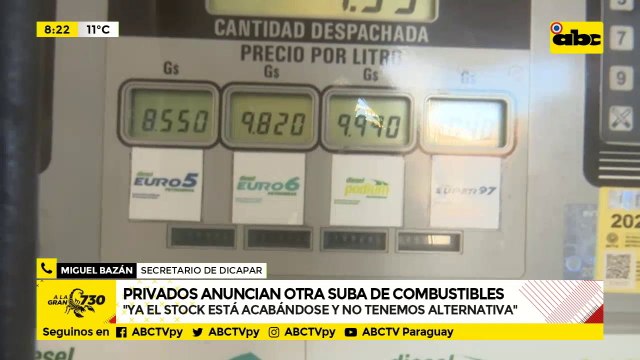 Emblemas privados anuncian otra suba del precio del combustible