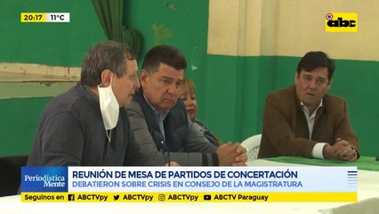 Reunión de mesa de Partidos de Concertación: Debatieron sobre crisis en Consejo de la Magistratura