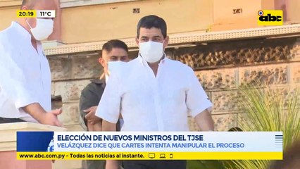 Hugo Velázquez dice que Horacio Cartes quiere manipular el proceso de elección de ministros del TSJE