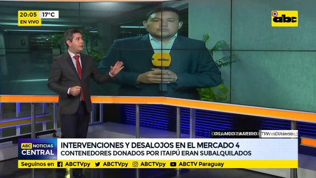 Intervenciones y desalojos en el mercado 4: Contenedores donados por Itaipú eran subalquilados