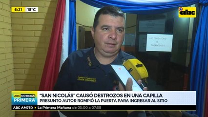 “San Nicolás” causó destrozos en una capilla